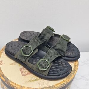 Stylish Green Women's Sandals Size 10